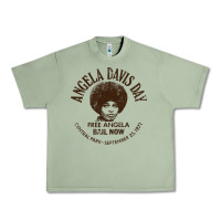 Oil Green angela davis day 70s black rights Urban Heavy Tee - linhVisuals