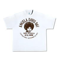 White angela davis day 70s black rights Urban Heavy Tee - linhVisuals