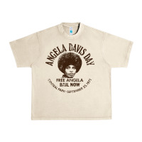 Sandshell angela davis day 70s black rights Urban Heavy Tee - linhVisuals