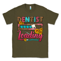 Army Green Dentist Loading With Coffee Mug Classic Tee - FaDigitalArtStudio
