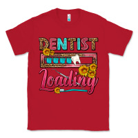 Red Dentist Loading With Coffee Mug Classic Tee - FaDigitalArtStudio
