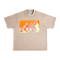 French Oak bigfoot t  shirt bigfoot riding motorcycle for biker sasquatch chick t Urban Heavy Tee - linhVisuals