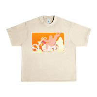 Sandshell bigfoot t  shirt bigfoot riding motorcycle for biker sasquatch chick t Urban Heavy Tee - linhVisuals