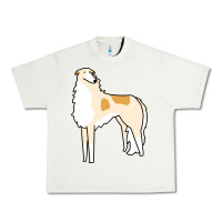 Pistachio borzoi Urban Heavy Tee - linhVisuals