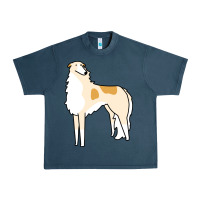 Midnight Navy borzoi Urban Heavy Tee - linhVisuals