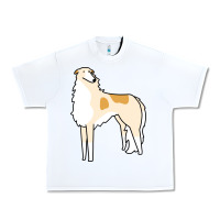 White borzoi Urban Heavy Tee - linhVisuals