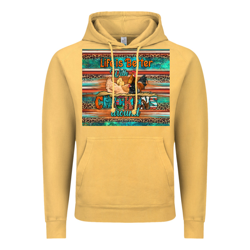 Life Is Better With Chickens Around Chicken Coop Vintage Hoodie by Artiststas | Teevron