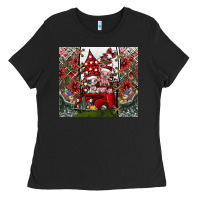 Black merry Christmas Ladies Tee - CowhideDigitalArt