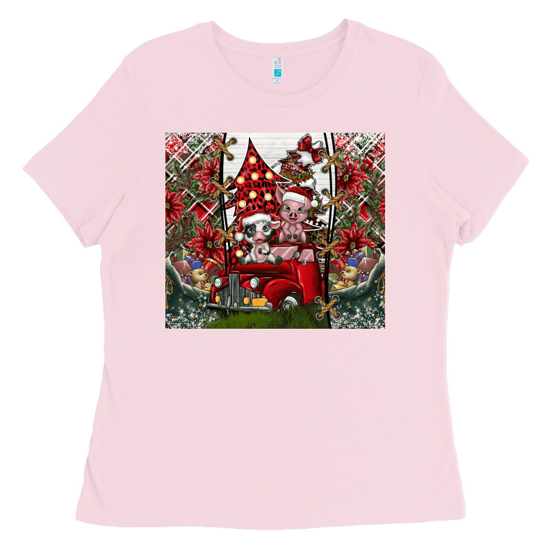 Merry Christmas Ladies Tee by CowhideDigitalArt | Teevron