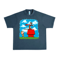 Midnight Navy Calvin Hobbes Urban Heavy Tee - linhVisuals
