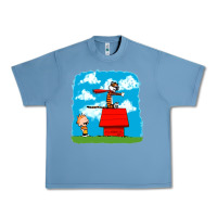 Pebble Blue Calvin Hobbes Urban Heavy Tee - linhVisuals