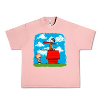 Salmon Calvin Hobbes Urban Heavy Tee - linhVisuals