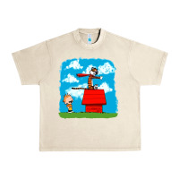 Sandshell Calvin Hobbes Urban Heavy Tee - linhVisuals