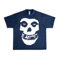 Navy mens skull Urban Heavy Tee - linhVisuals