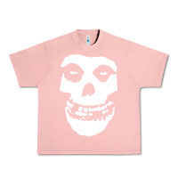 Salmon mens skull Urban Heavy Tee - linhVisuals