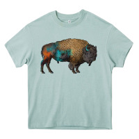 Arona leopard bison Heavy Core Tee - RanaPortraitStore
