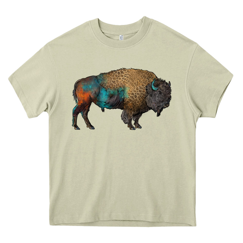 Leopard Bison Heavy Core Tee by RanaPortraitStore | Teevron