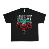 Black merry christmas bull skull Urban Heavy Tee - CowhideDigitalArt