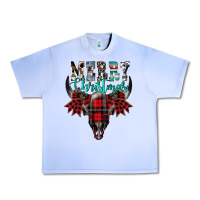 Grape Ice merry christmas bull skull Urban Heavy Tee - CowhideDigitalArt