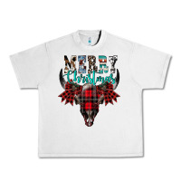Lunar Rock merry christmas bull skull Urban Heavy Tee - CowhideDigitalArt