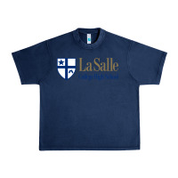 Navy la salle college high school Urban Heavy Tee - linhVisuals
