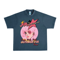 Midnight Navy jem outrageous tour 1987 2 Urban Heavy Tee - linhVisuals