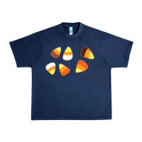 Navy candy corn Urban Heavy Tee - linhVisuals