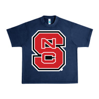 Navy north carolina state Urban Heavy Tee - linhVisuals