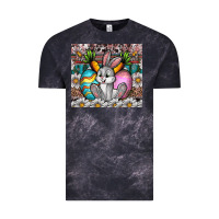 Cloud Black easter Vintage Tee - CowhideDigitalArt