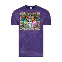 Cloud Purple easter Vintage Tee - CowhideDigitalArt