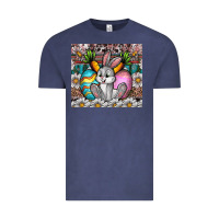 Vintage Denim easter Vintage Tee - CowhideDigitalArt