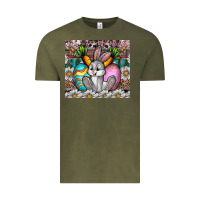 Vintage Olive easter Vintage Tee - CowhideDigitalArt