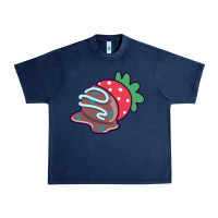 Navy chocolate covered strawberry Urban Heavy Tee - linhVisuals