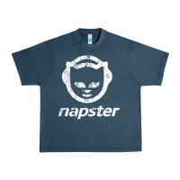 Midnight Navy napster light Urban Heavy Tee - linhVisuals