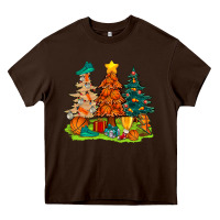 Chocolate Brown christmas basketball trees bbs Heavy Core Tee - BundleAndBundleShop