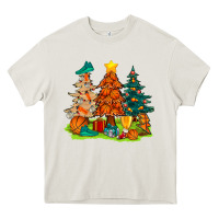 Cream christmas basketball trees bbs Heavy Core Tee - BundleAndBundleShop