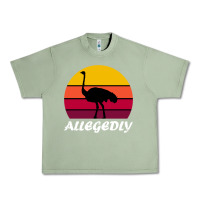 Oil Green retro vintage allegedly ostrich Urban Heavy Tee - linhVisuals
