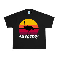 Black retro vintage allegedly ostrich Urban Heavy Tee - linhVisuals