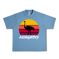 Pebble Blue retro vintage allegedly ostrich Urban Heavy Tee - linhVisuals