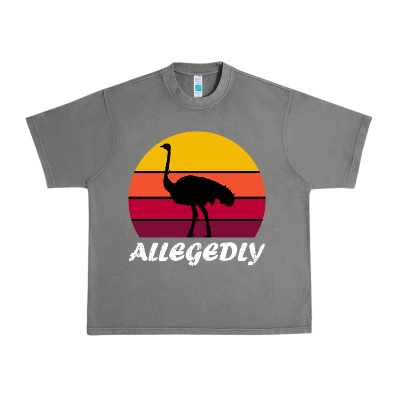 Retro Vintage Allegedly Ostrich Urban Heavy Tee by linhVisuals | Teevron