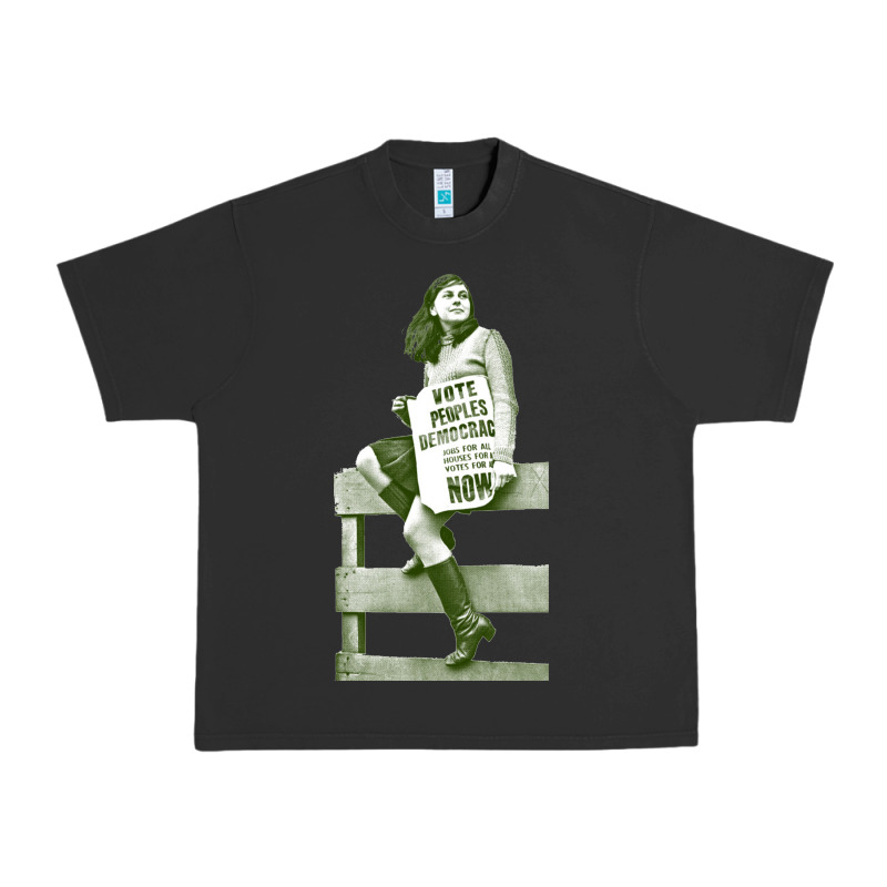 Bernadette Devlin Retro Irish Fanart Urban Heavy Tee by linhVisuals | Teevron