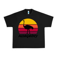 Black retro vintage allegedly ostrich Urban Heavy Tee - linhVisuals