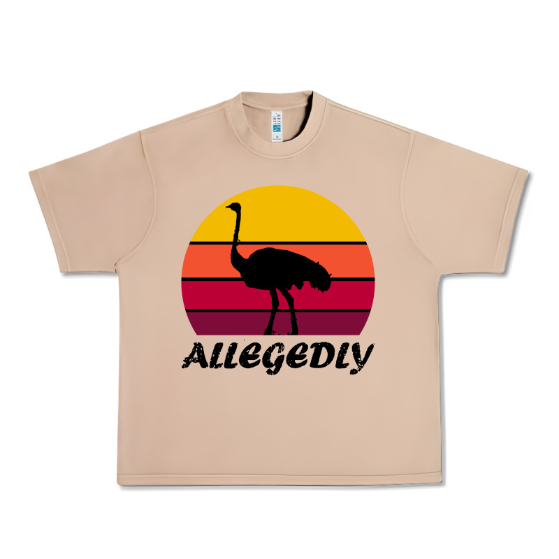 Retro Vintage Allegedly Ostrich Urban Heavy Tee by linhVisuals | Teevron