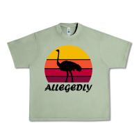 Oil Green retro vintage allegedly ostrich Urban Heavy Tee - linhVisuals