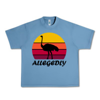 Pebble Blue retro vintage allegedly ostrich Urban Heavy Tee - linhVisuals