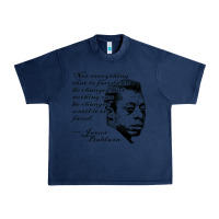 Navy james baldwin Urban Heavy Tee - linhVisuals