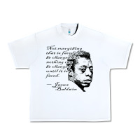 White james baldwin Urban Heavy Tee - linhVisuals