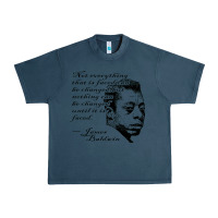 Midnight Navy james baldwin Urban Heavy Tee - linhVisuals