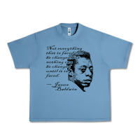 Pebble Blue james baldwin Urban Heavy Tee - linhVisuals