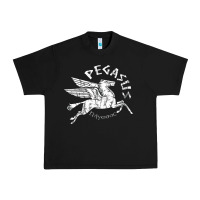 Black ivory pegasus Urban Heavy Tee - linhVisuals